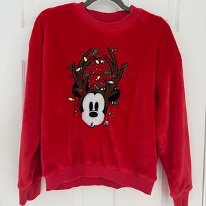 Disney Red Sweatshirt with Festive Design